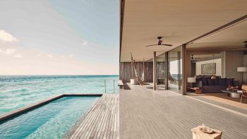 Villa 2 Chambres Coucher de Soleil sur l&#39;Eau avec Piscine