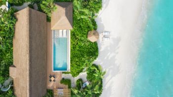 Villa sur la plage avec piscine