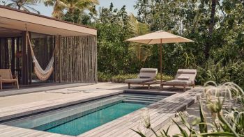 Villa 1 Chambre avec Piscine sur la Plage